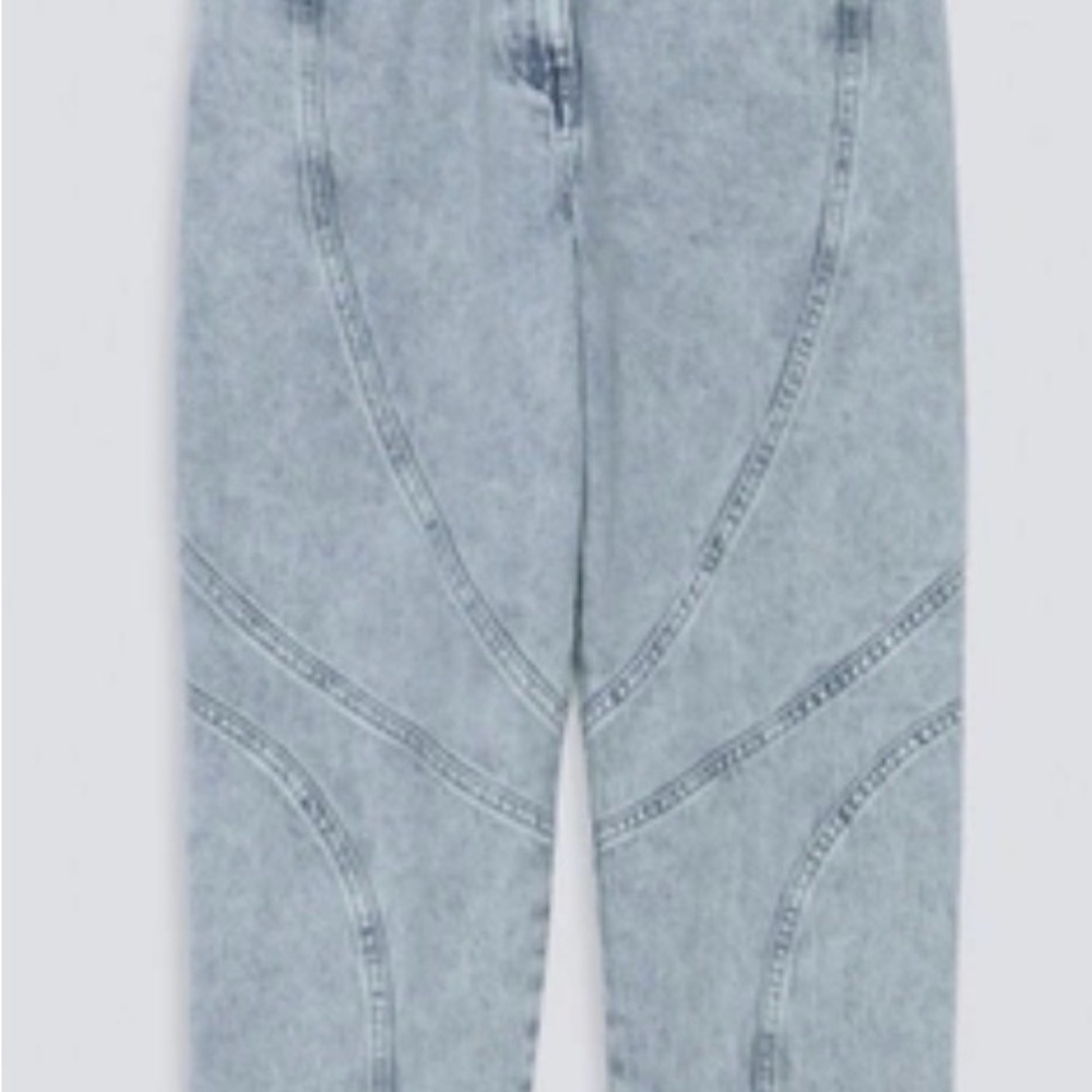 IRO Thenay Carrot-fit Jeans In Blue Grey Size 38 - Medium MSRP $395 - Picture 8 of 8